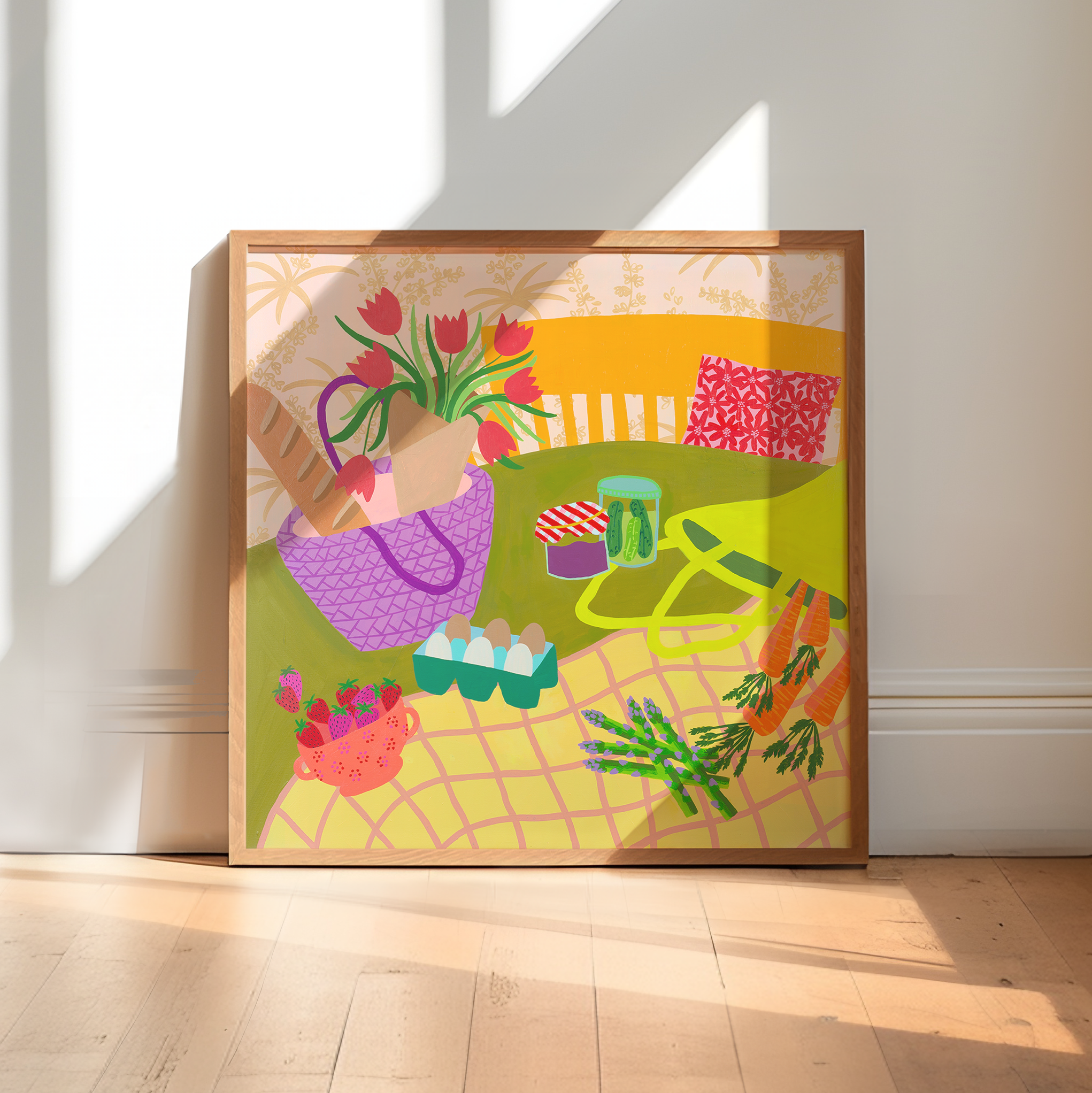 SUNDAY WORKS アートプリント Sunday Morning Crossword Print — Bailey Schmidt Art